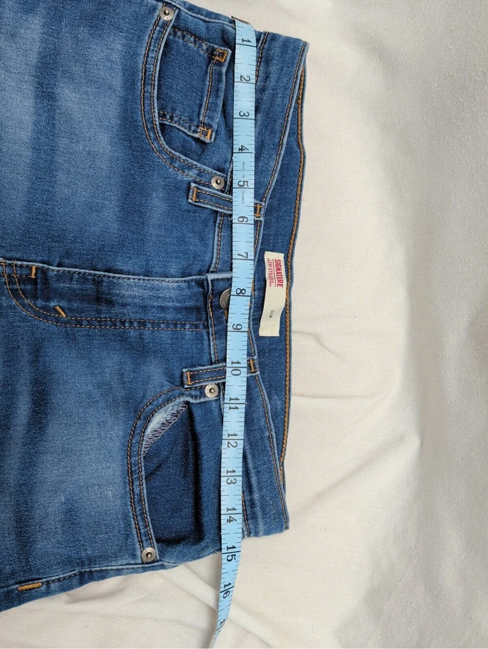 levi strauss signature boys regular fit jeans size 16 adjustable waist